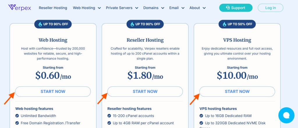 Verpex Coupons, Promo Codes 2025 10 Select Verpex Hosting Plan